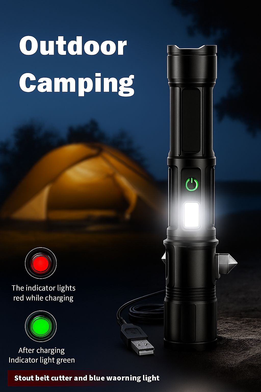 Multitask LED Torch Light Durable & Energy Saving